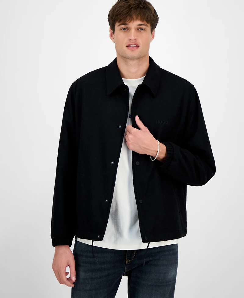 Hugo Boss Men's Baksi Slim-Fit Coach Jacket