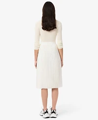Lacoste Usa Women's Pleated Midi Skirt