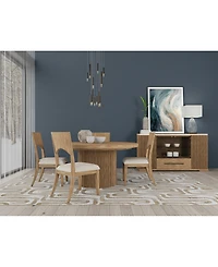 Frandlyn 5pc Dining Set (Round Table + 4 Side Chairs)