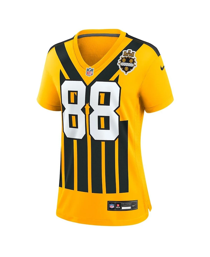 Nike Women's Pat Freiermuth Gold Pittsburgh Steelers Alternate 1933 Throwback Game Jersey