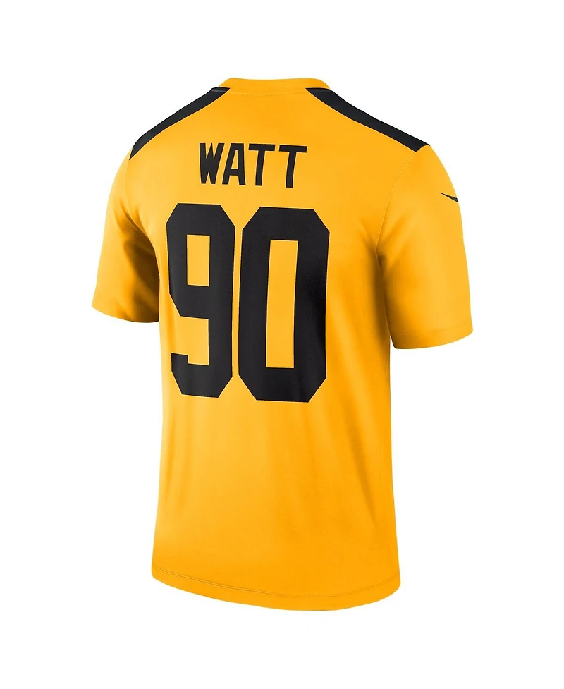 Nike Men's T.j. Watt Gold Pittsburgh Steelers Alternate 1933 Throwback Legend Player Performance Jersey