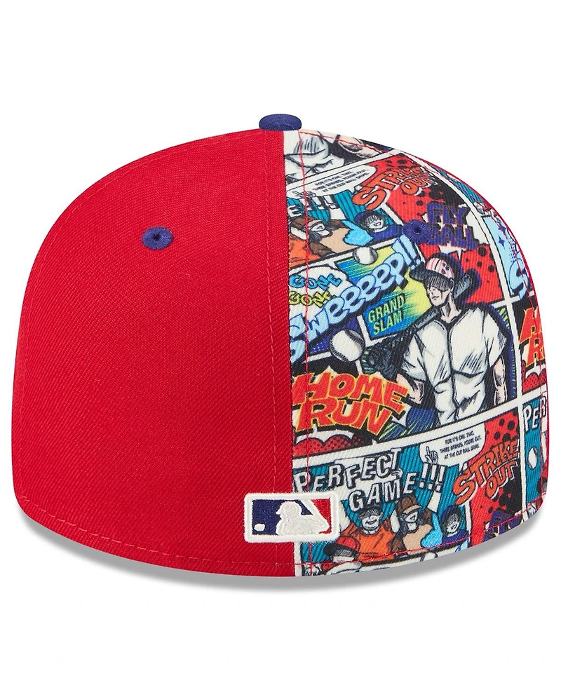 New Era Men's Red/Royal Philadelphia Phillies 2025 Mlb Diamond Hero Edition Low Profile 59FIFTY Fitted Hat