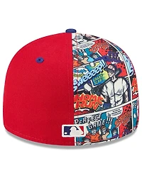 New Era Men's Red/Royal Philadelphia Phillies 2025 Mlb Diamond Hero Edition Low Profile 59FIFTY Fitted Hat