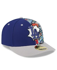 New Era Men's Royal/Gray Los Angeles Dodgers 2025 Mlb Diamond Hero Edition Low Profile 59FIFTY Fitted Hat