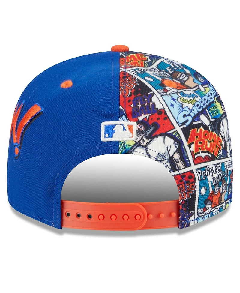 New Era Men's Royal/Orange New York Mets 2025 Mlb Diamond Hero Edition 9FIFTY Snapback Hat