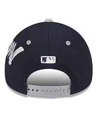 New Era Men's Navy/Gray New York Yankees 2025 Mlb Diamond Hero Edition A-Frame 9FORTY Adjustable Hat