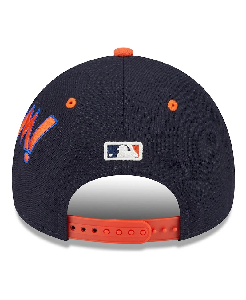 New Era Men's Navy/Orange Detroit Tigers 2025 Mlb Diamond Hero Edition A-Frame 9FORTY Adjustable Hat