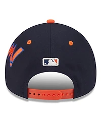 New Era Men's Navy/Orange Detroit Tigers 2025 Mlb Diamond Hero Edition A-Frame 9FORTY Adjustable Hat
