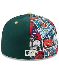 New Era Men's Green/Gold Athletics 2025 Mlb Diamond Hero Edition 59FIFTY Fitted Hat