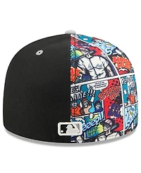 New Era Men's Black/Gray Chicago White Sox 2025 Mlb Diamond Hero Edition 59FIFTY Fitted Hat