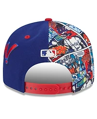 New Era Big Boys and Girls Royal/Red Texas Rangers 2025 Mlb Diamond Hero Edition 9FIFTY Snapback Hat