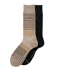 Tommy Hilfiger Men's Dress Crew Socks, 2-Pack