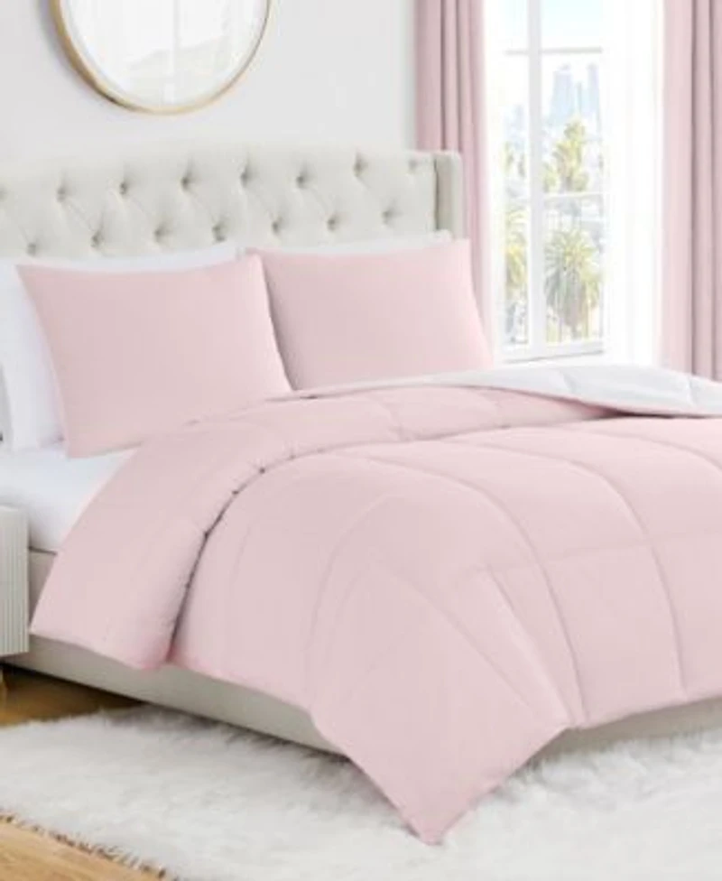 Juicy Couture Box Stitch Reversible Comforter Set
