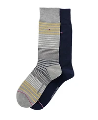Tommy Hilfiger Men's Dress Crew Socks, 2-Pack