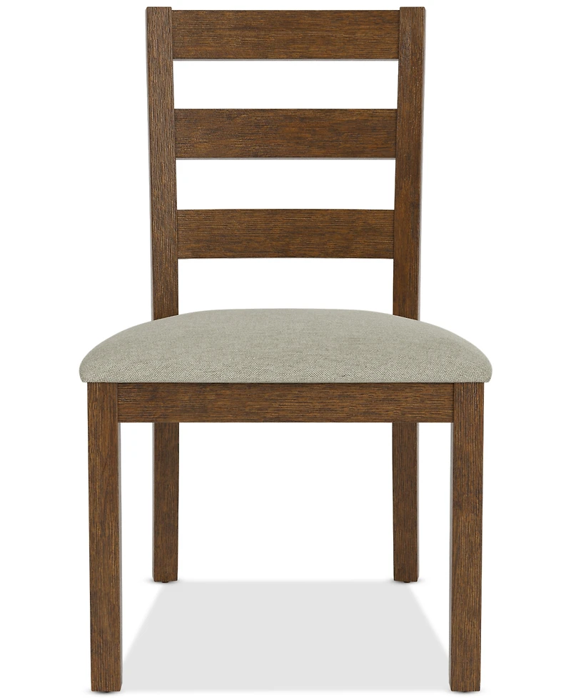 Davie Cracked Oak Ladder Chair