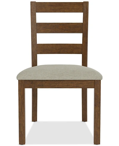 Davie Cracked Oak Ladder Chair
