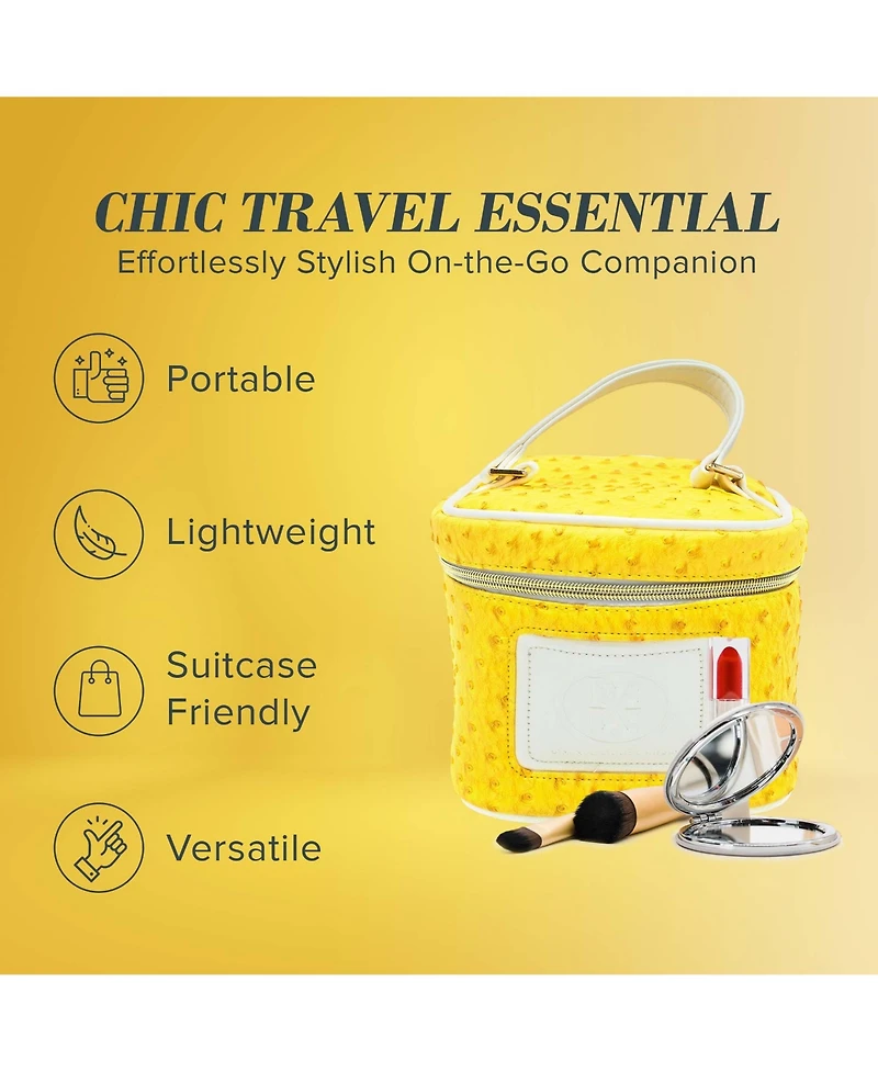 Omm Collection Ostrich Style Beauty Bag
