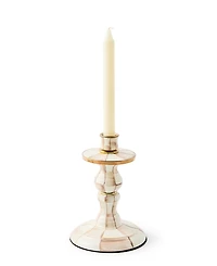 MacKenzie-Childs Mocha Check Small Candlestick