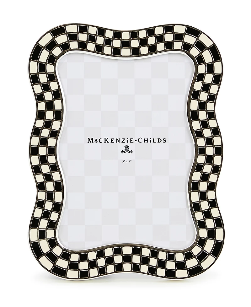 MacKenzie-Childs Wavy Check Silver Plated Frame