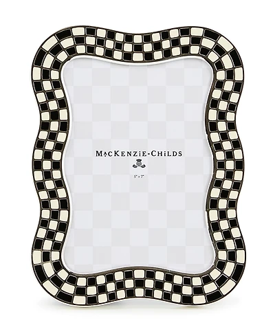 MacKenzie-Childs Wavy Check Silver Plated Frame