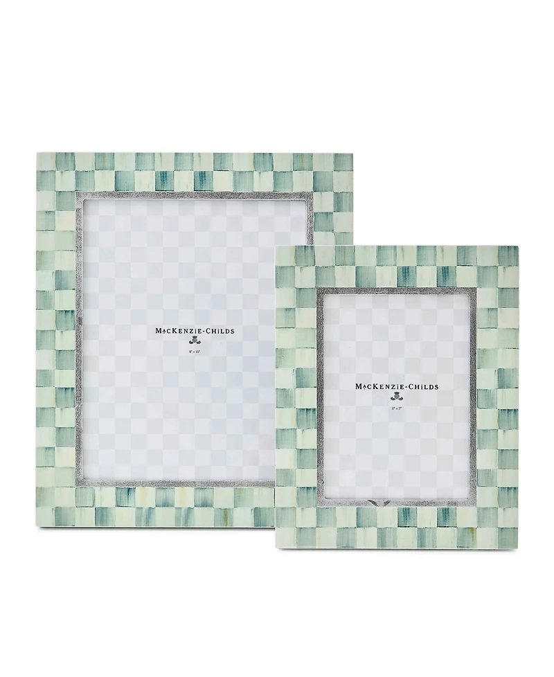 MacKenzie-Childs Sterling Check Lacquer Frame