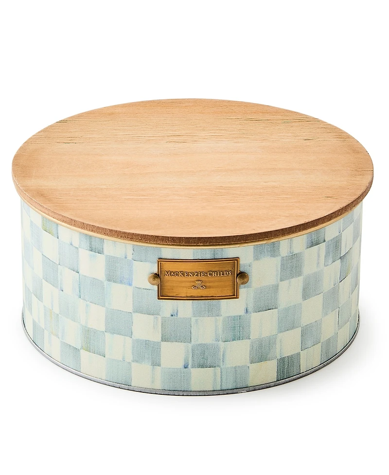 MacKenzie-Childs Sterling Check Large Citronella Candle