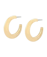 Steve Madden Gold Boho Chubby Hoop Earrings