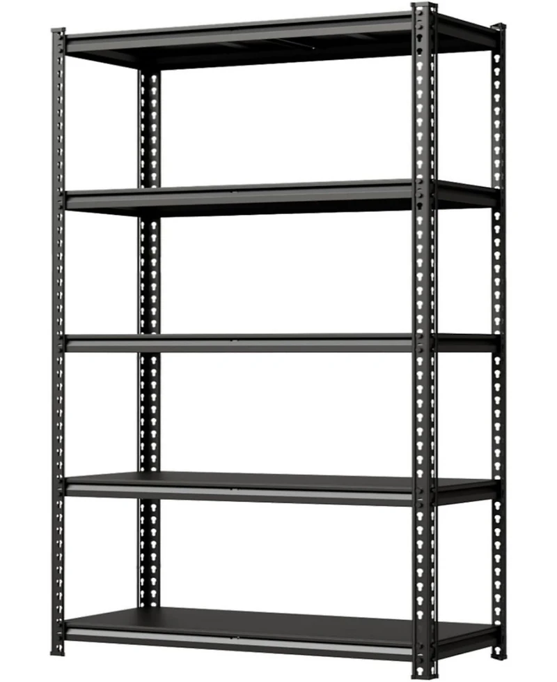 gaomon 5-Tier Steel Garage Shelving Unit, 48"W x 16"D x 72"H, Adjustable Steel Utility Storage Rack with Metal Shelves, 770 Lbs/Shelf C