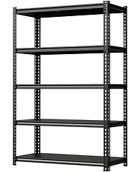 gaomon 5-Tier Steel Garage Shelving Unit, 48"W x 16"D x 72"H, Adjustable Steel Utility Storage Rack with Metal Shelves, 770 Lbs/Shelf C