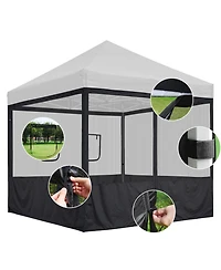 Yescom InstaHibit 8 Pcs 10 ft Pop Up Canopy Tent Sidewall Mesh Side Wall Party Canopy
