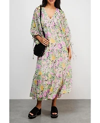 Warehouse Women's Chiffon Batwing Midi Dress