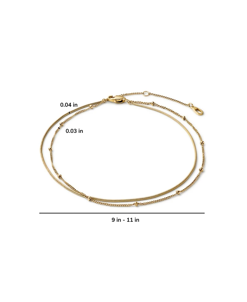 Ana Luisa Gold Anklet - Hallie Anklet