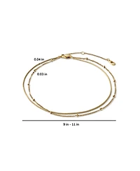 Ana Luisa Gold Anklet - Hallie Anklet