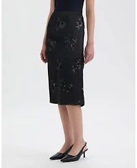 Nvlt Women's Midi Sequin Skirt