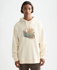Scotch & Soda Men's Loose Fit Embroidered Artwork Hoodie