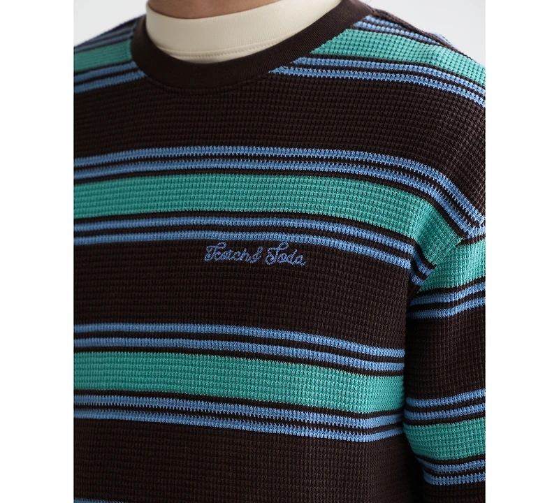 Scotch & Soda Men's Waffle Stripe Short Sleeve T-Shirt