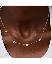Ana Luisa Flower Necklace - Rowena Necklace Two Tone