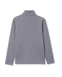 Lands' End Boys Long Sleeve Knit Full Zip Mock Neck Sweatshirt