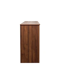 Casainc Modern Wood Buffet Cabinet with 2 Doors, 2 Drawers and Open Storage, 43.3 Inch Console