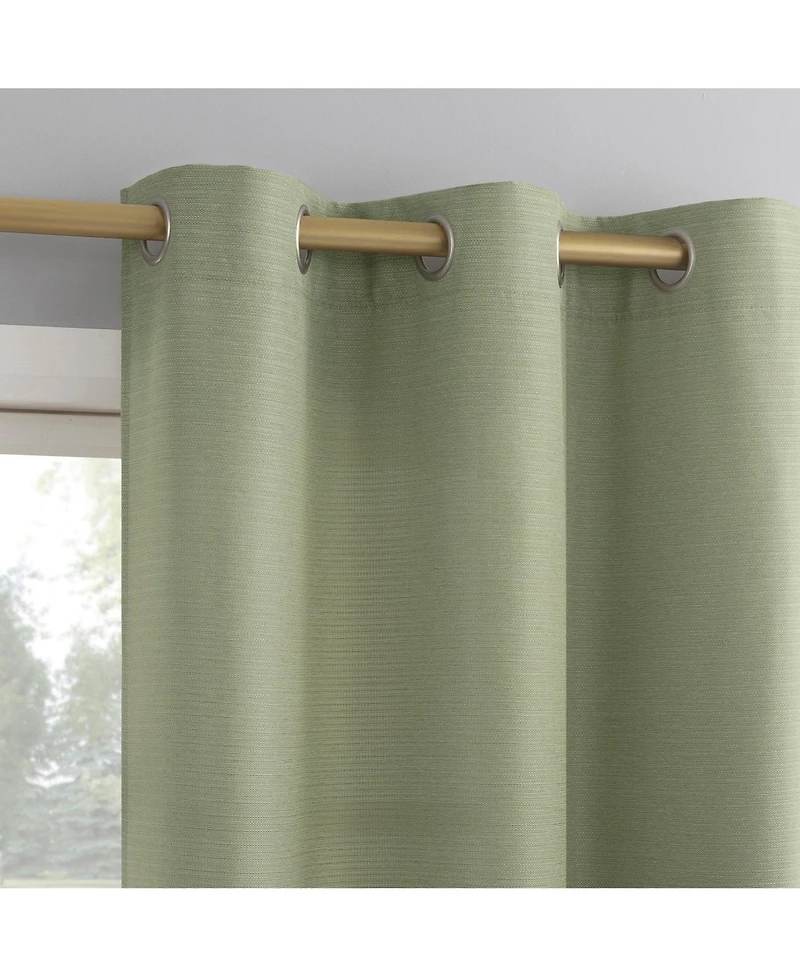 No. 918 Lance Textured Semi-Sheer Grommet Curtain Panel