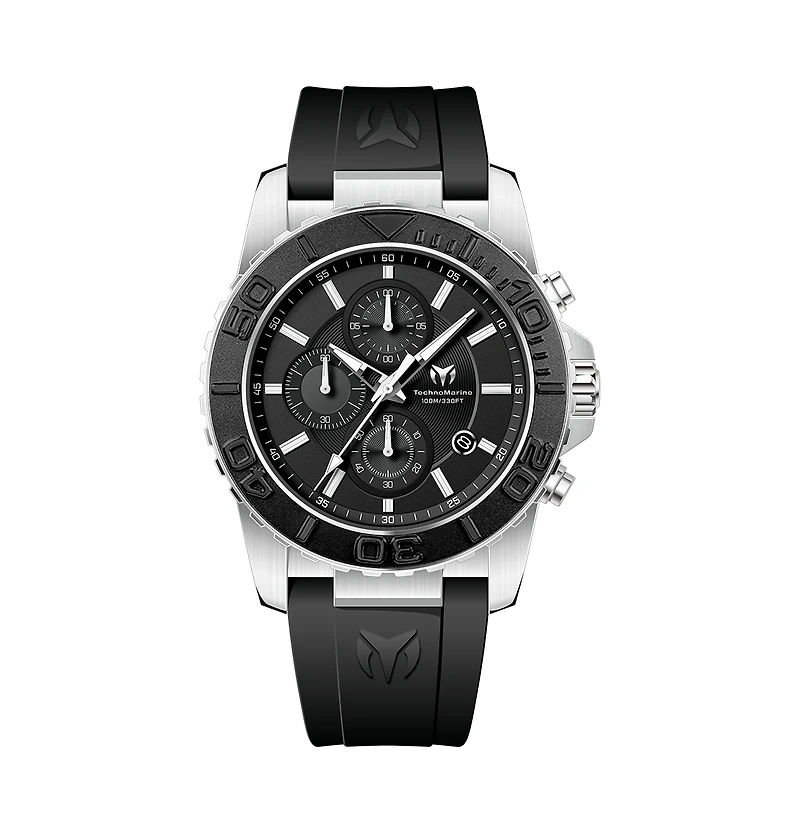 Technomarine Men's Tm-724005 Sea Quartz Black Dial Watch