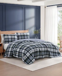 Tommy Hilfiger Bleecker Plaid Cotton Reversible 2-Pc. Quilt Set, Twin