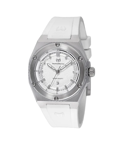 Technomarine Women's Tm-416049 Coral Quartz 3 Hand Silver Dial Watch