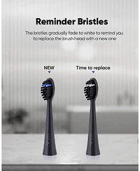 MySmile DY156 Electric Toothbrush Replacement Heads, 3 Packs (Purple)