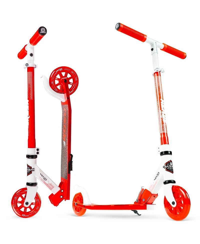 Folding Kick Scooter with Lights - Madd Gear Rush 125