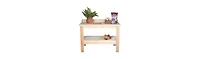 Slickblue Wooden Potting Bench Garden Table for Efficient Planting and Garden Organization