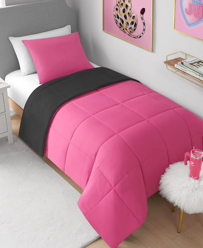 Juicy Couture Box Stitch Reversible -Pc. Comforter Set