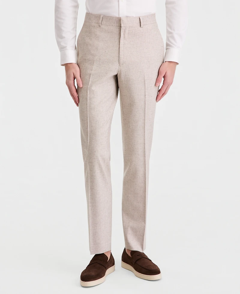 Kenneth Cole Reaction Men's Check Slim-Fit Suit Separate Pants