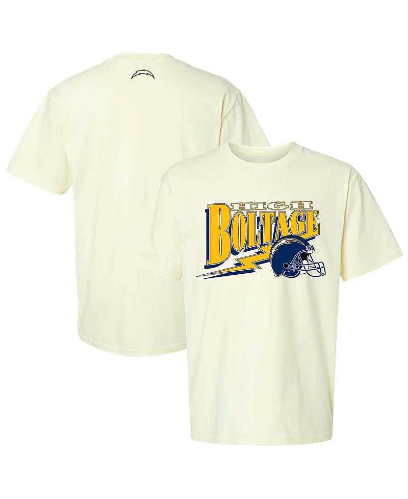 The Wild Collective Men's and Women's Los Angeles Chargers Super Scoop Neck T-Shirt