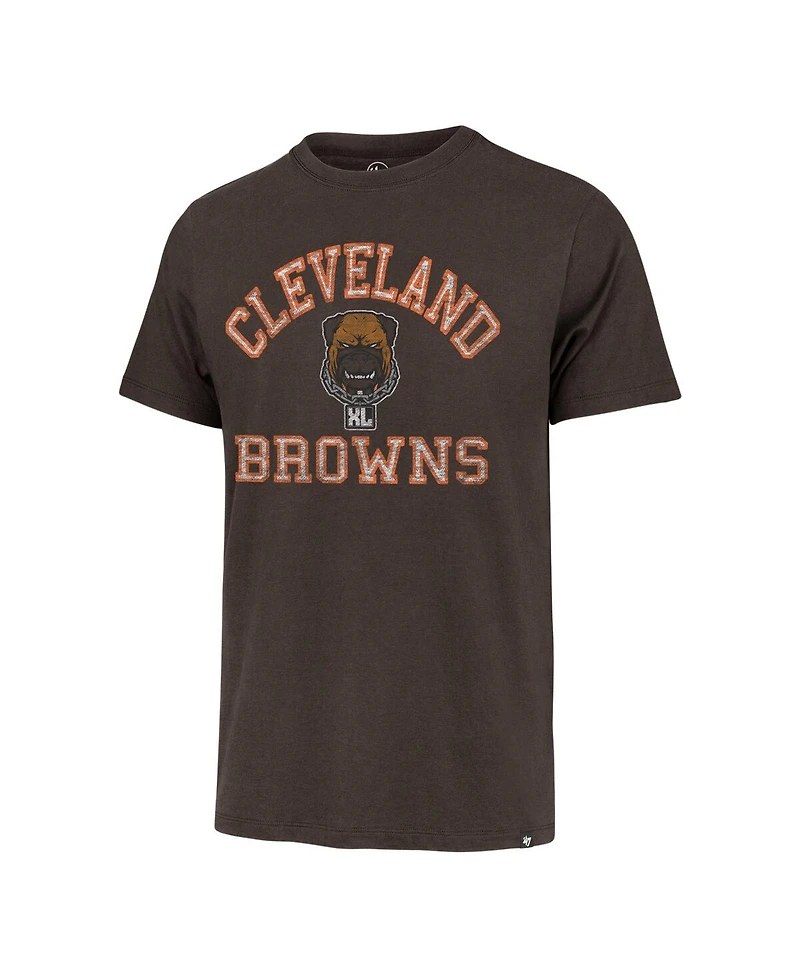 47 Brand Men's Brown Cleveland Browns Dawg Pound Xl All Day Franklin T-Shirt
